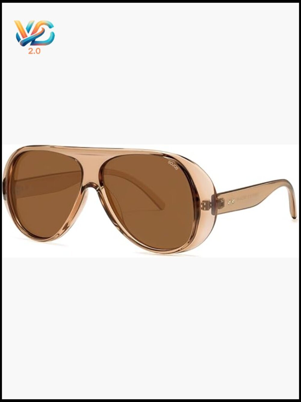 Retro Oversized 90s Aviator Square Sunglasses Trending Vintage Shades